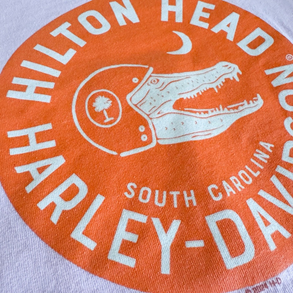 Harley Davidson‎ Girls Long Sleeve Shirt Kids 5/6 Pink. Hilton Head - Picture 7 of 7